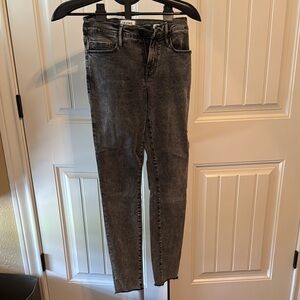 Frame Denim Gray Ankle Cropped Jeans